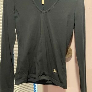 Burberry black long sleeve shirt